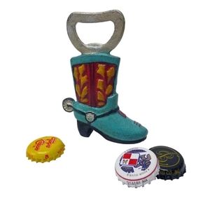 Toscano Western Cowboy Boot Cast Iron Bottle Opener